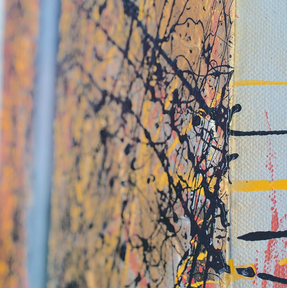 3D thick painted edge industrial fine art canvas by Davide Canepa.