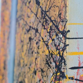 3D thick painted edge industrial fine art canvas by Davide Canepa.