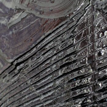 Pure black engraved lines media artwork by Davide Canepa.