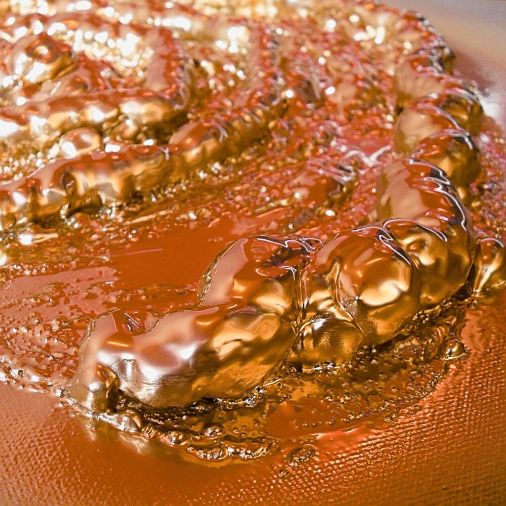 Canvas 3D concept gold media shining art detail.
