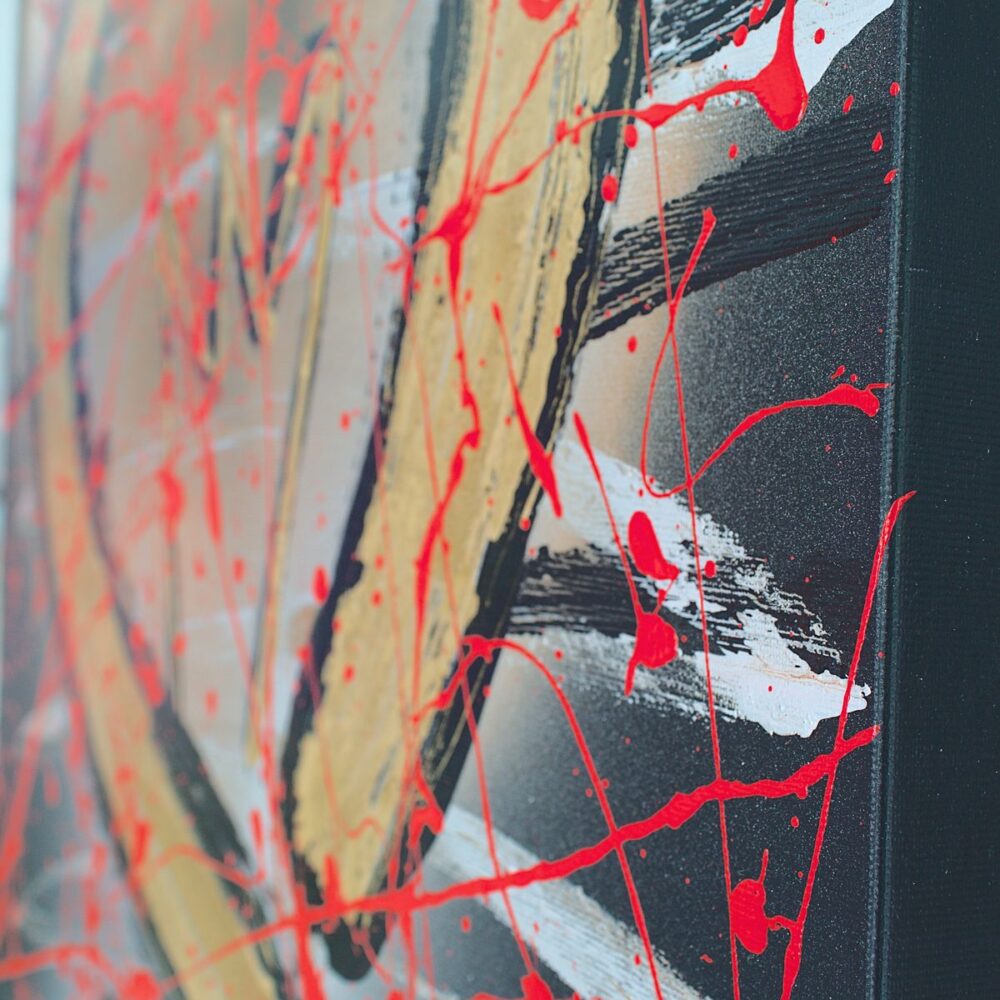 Authentic canvas painting exhibition by Davide Canepa.
