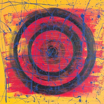 Circles symbol modern art collection painting by Davide Canepa.