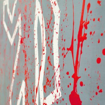 Detail canvas art.