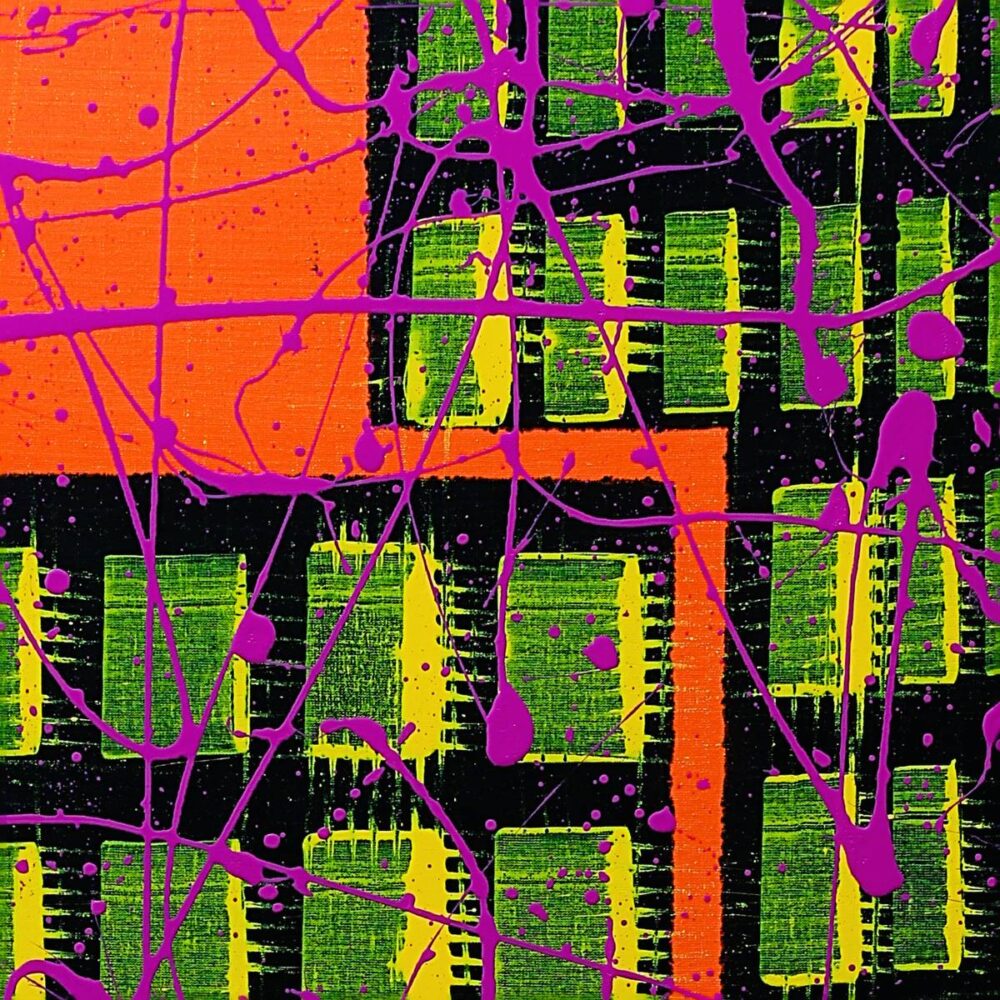 Buildings windows symbol art by Davide Canepa.