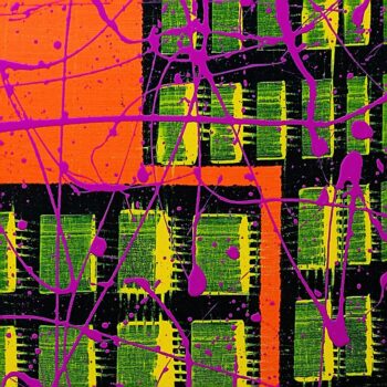 Buildings windows symbol art by Davide Canepa.