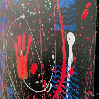 Primitive message art by Davide Canepa.