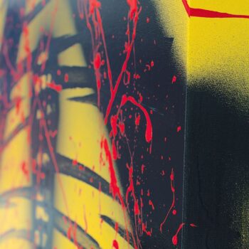 Art gallery exhibition original painting by Davide Canepa.