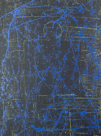 Puzzle pattern symbol art painting by Davide Canepa.