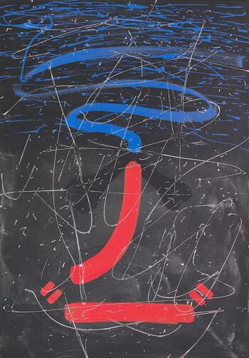 Abstract expression canvas by Davide Canepa.
