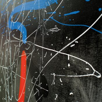 Representation of principles of life in abstract symbolism painting by Davide Canepa.