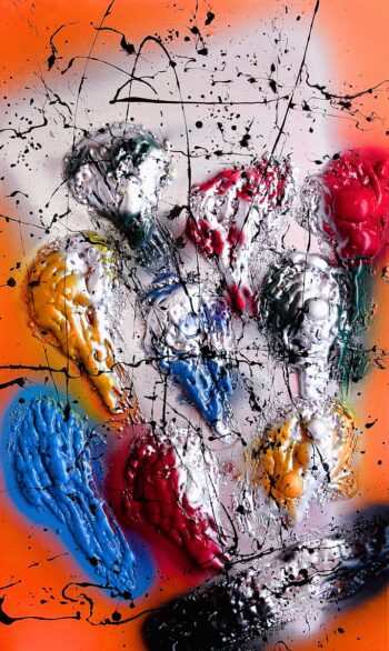 Private modern art collection philosophical canvas.
