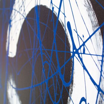 Art gallery exhibition original philosophical painting by Davide Canepa.