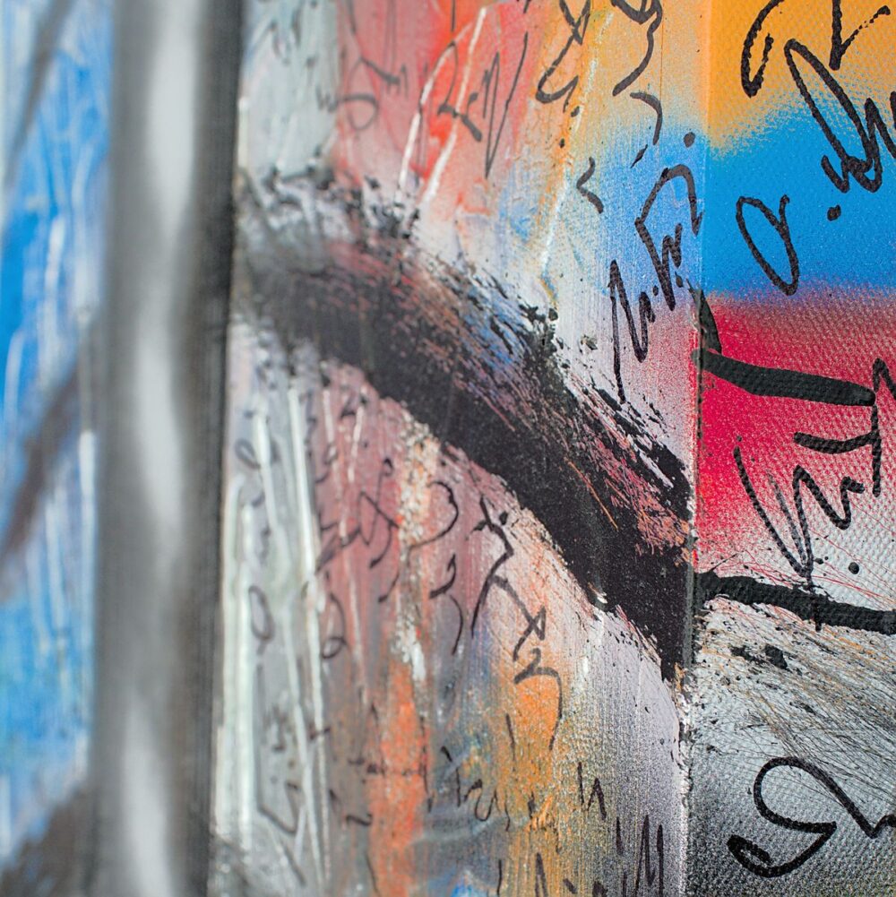 Colorful fine art exhibition by symbolist Davide Canepa.