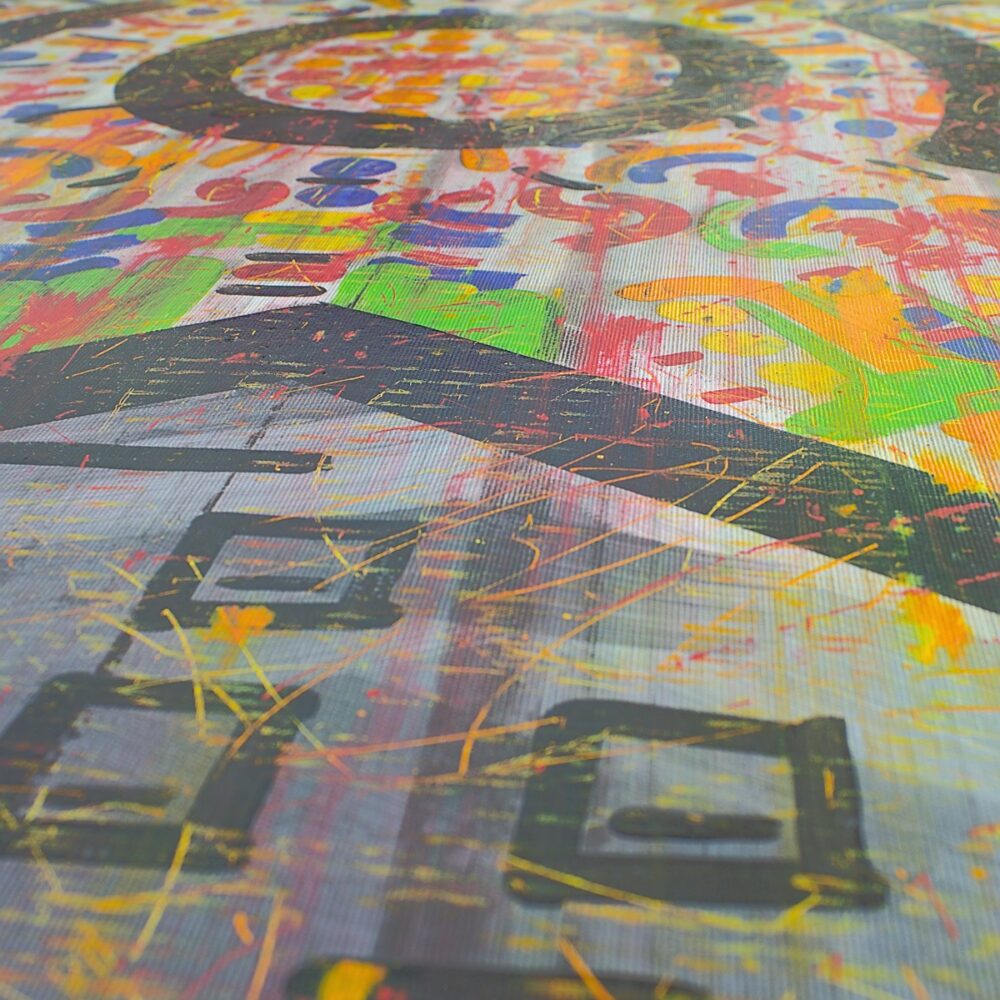 Abstract studio painting by Davide Canepa.