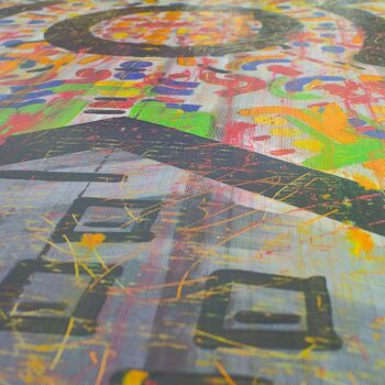 Abstract studio painting by Davide Canepa.