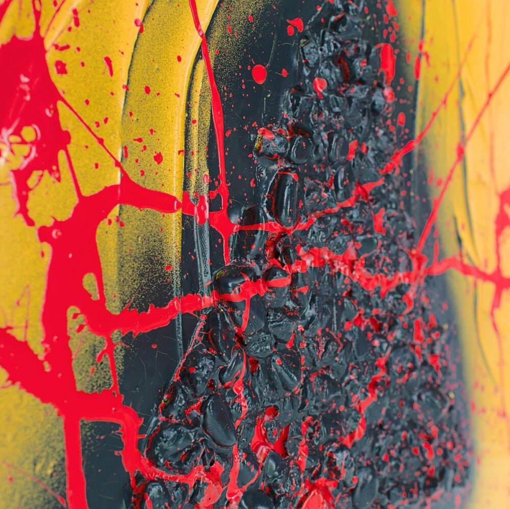 Modern symbolist painting about culture.