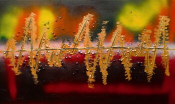 Private art collector unique canvas.
