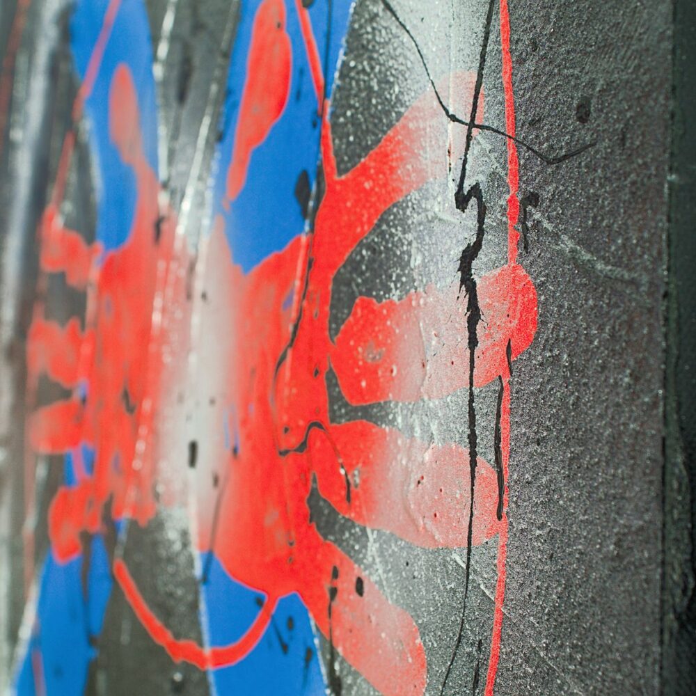 Primitive human symbol painting by Davide Canepa.