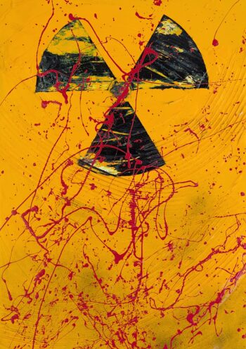 Radioactivity symbol modern art contemporary collection by Davide Canepa.